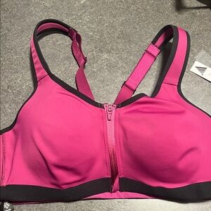Victoria's Secret Fuchsia and Black Sports Bra